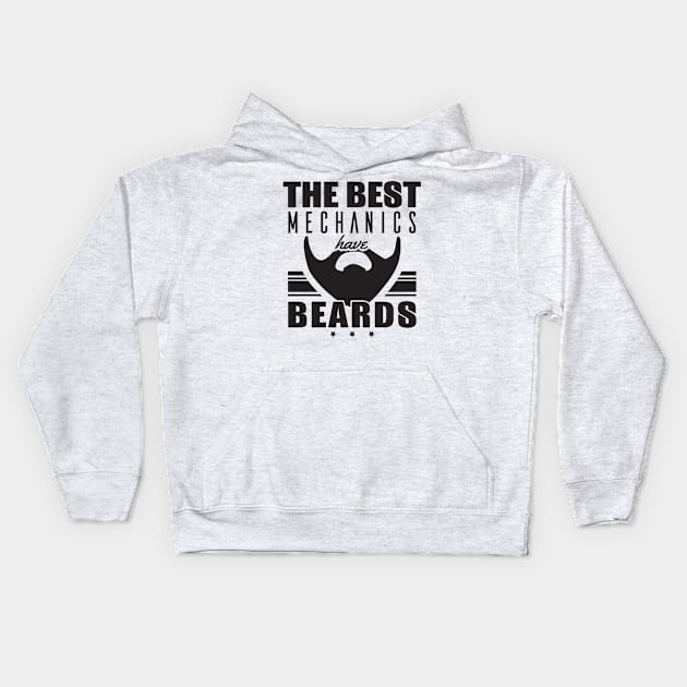 The Mechanics have Beards Kids Hoodie by shopbudgets